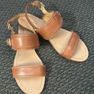 Coach brown Leather Sandals 8.5